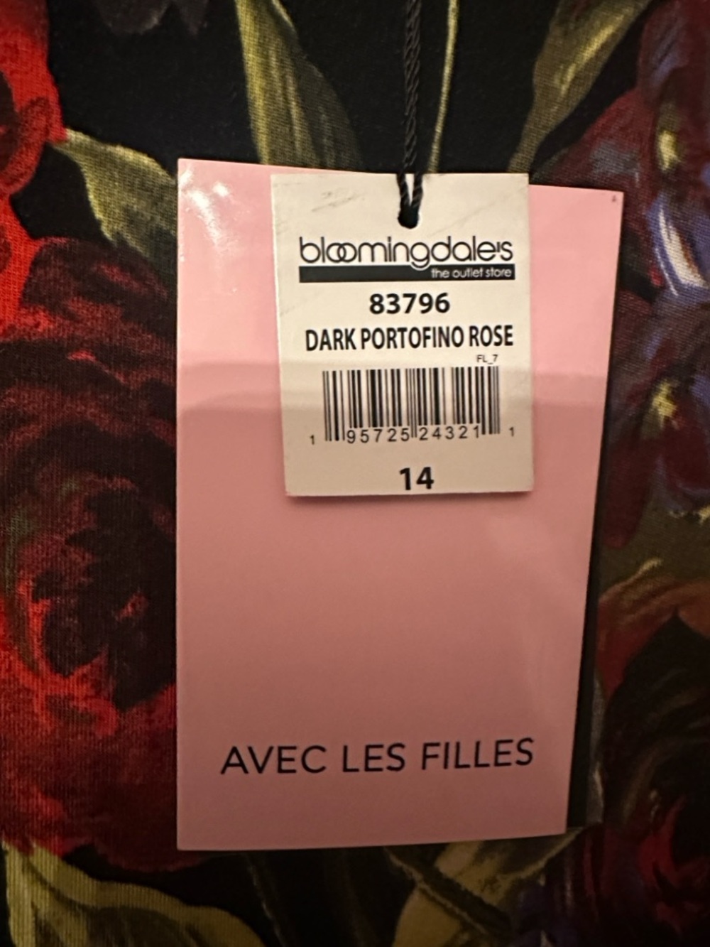 AVEC LES FILLES DARK PORTOFINO ROSE MAXI DRESS - Picture 9 of 9